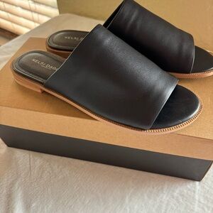 Kelsi Dagger Brooklyn Slide Soft Leather Sandals Size 8M